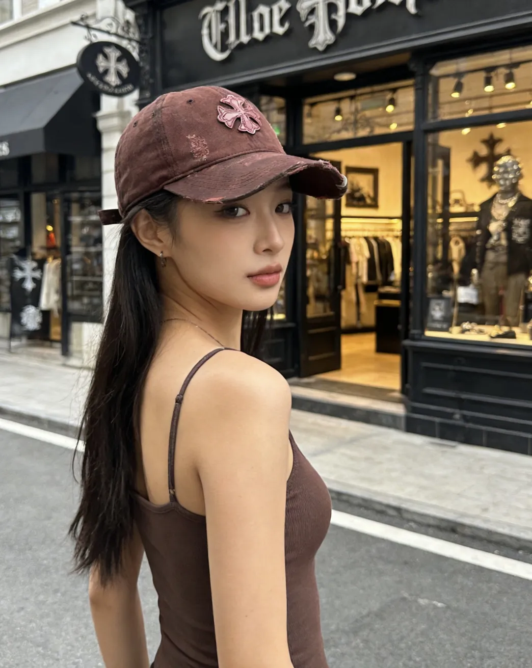 Crow heart distressed spring and summer baseball cap